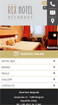 Mobile Screenshot of hotelrex-belgrade.com