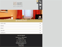 Tablet Screenshot of hotelrex-belgrade.com